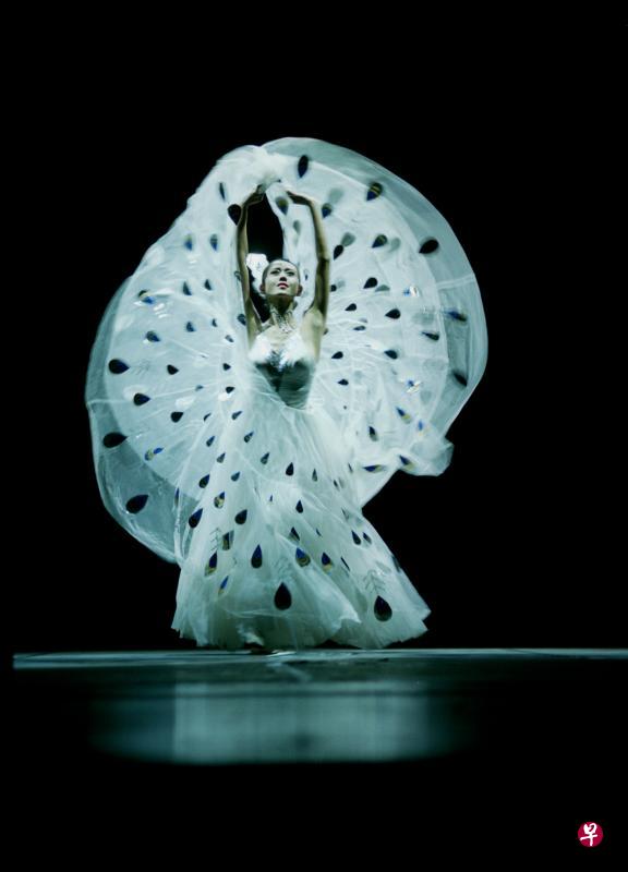 杨丽萍将傣族传统的孔雀舞改编成为《孔雀公主》(受访者提供)