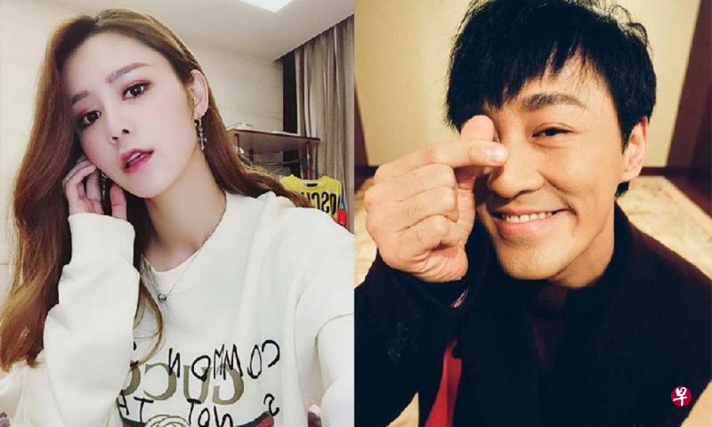 林峰(右)与张馨月爱得高调.左图为曝光的结婚通知书.(互联网)