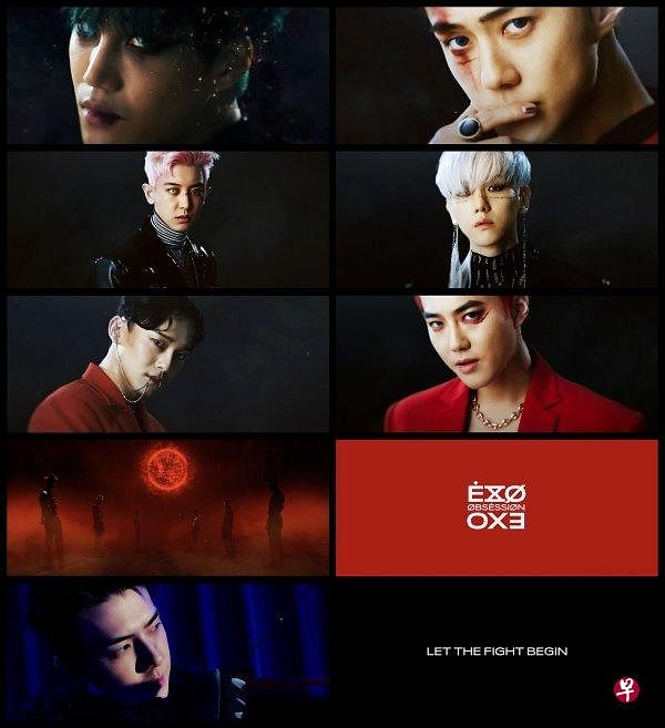 8日0时,exo方面通过官网及各大sns账号上公开了预告"#exodeux"宣传