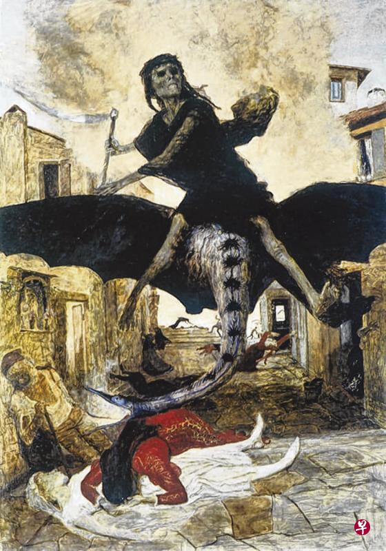 14世纪欧洲黑死病图片